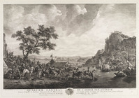 KG 13043
          <br/>
          Hoofdkwartier van het Nederlandse leger.
          <br/>
          <em>Moyreau, Jean (1690-1762)</em>